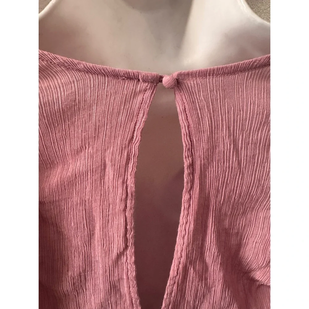 Free People Pink  coquettecore , balletcore Long Sleeve Open Back Small